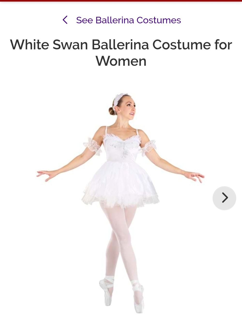 Halloween Costumes White Swan Ballerina Costume for Adults - White, Large